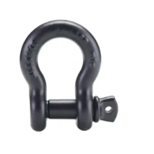 Grillete Lira Negro alta resistencia con Perno Torculado Especial para Escenografía y Espectáculos