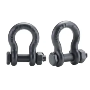 Grillete Lira Negro alta resistencia con Tornillo Especial para Escenografía y Espectáculos